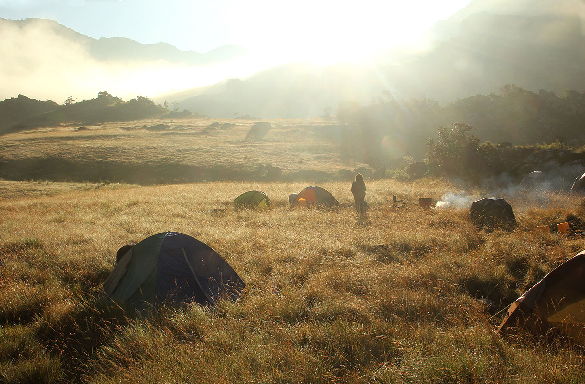 Morning in camp