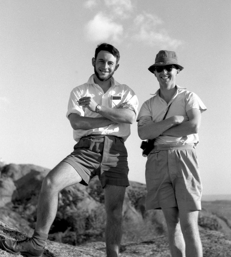 James Phipps (left) and Rawdon Goodier (right) at Domboshawa in 1961.